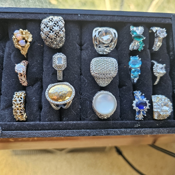 Jewelry Bundle 30 Rings Lot Size 6 To 10 - Picture 8 of 15